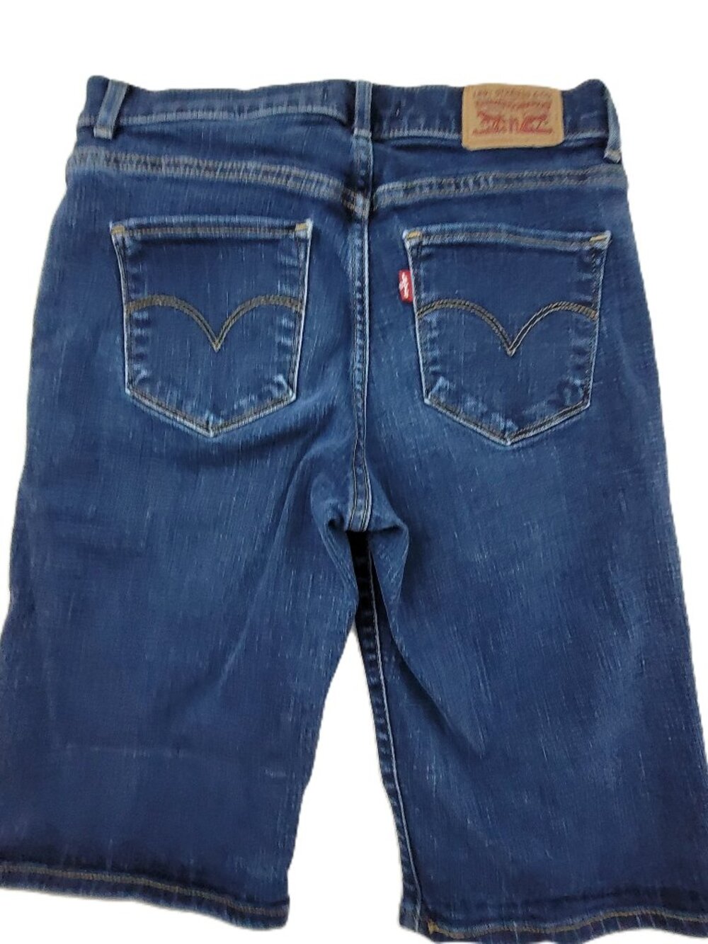 Levi's Jean Bermuda Shorts Women's 26 Blue Denim Stretch 5 Pockets
